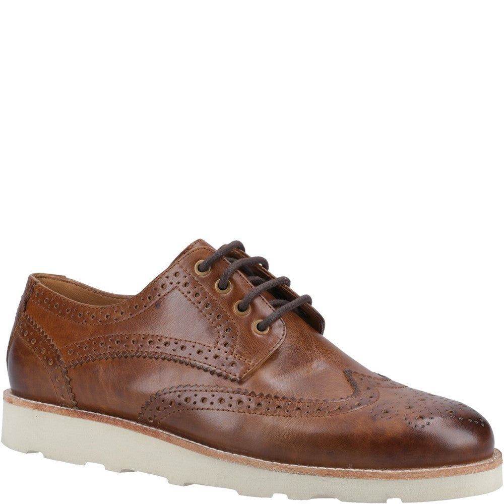 Mens Formal Lace Up Shoes Tan Hush Puppies Kendrick Shoes