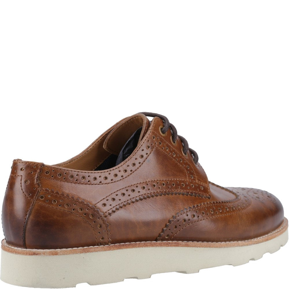 Mens Formal Lace Up Shoes Tan Hush Puppies Kendrick Shoes