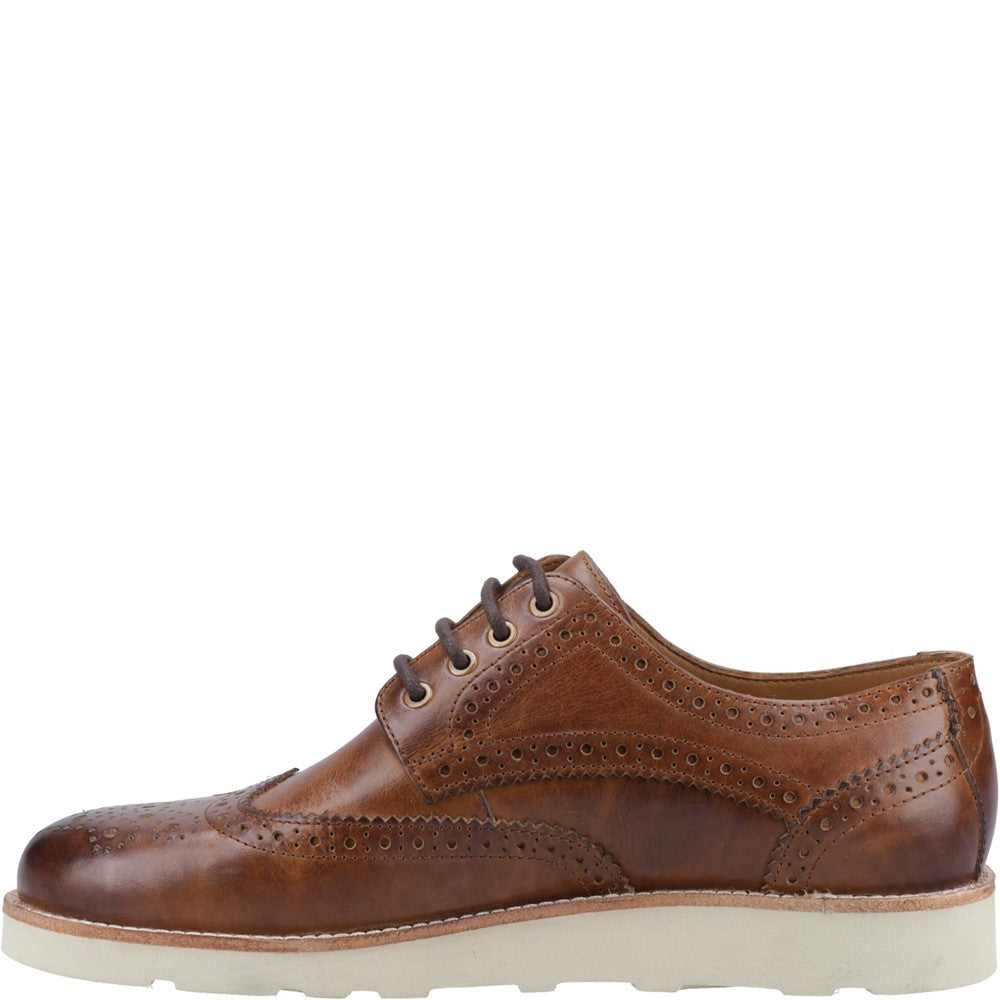 Mens Formal Lace Up Shoes Tan Hush Puppies Kendrick Shoes
