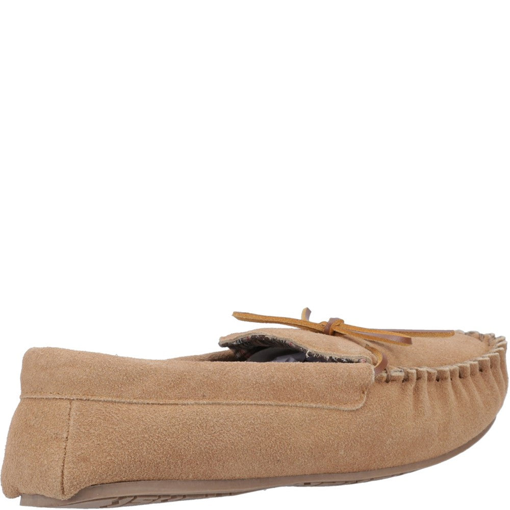 Classic Mens Slippers Tan Hush Puppies Clyde Slippers