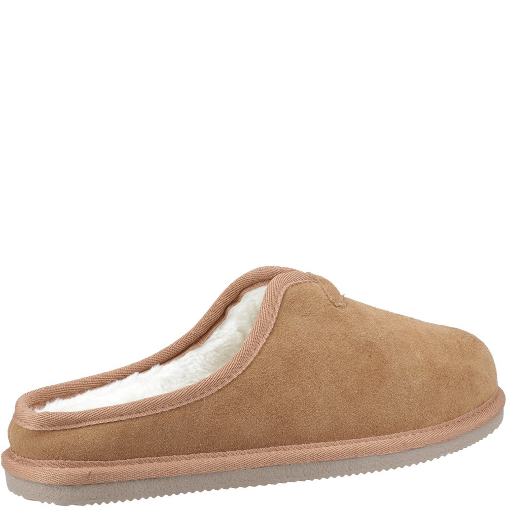Classic Mens Slippers Tan Hush Puppies Conrad Slippers