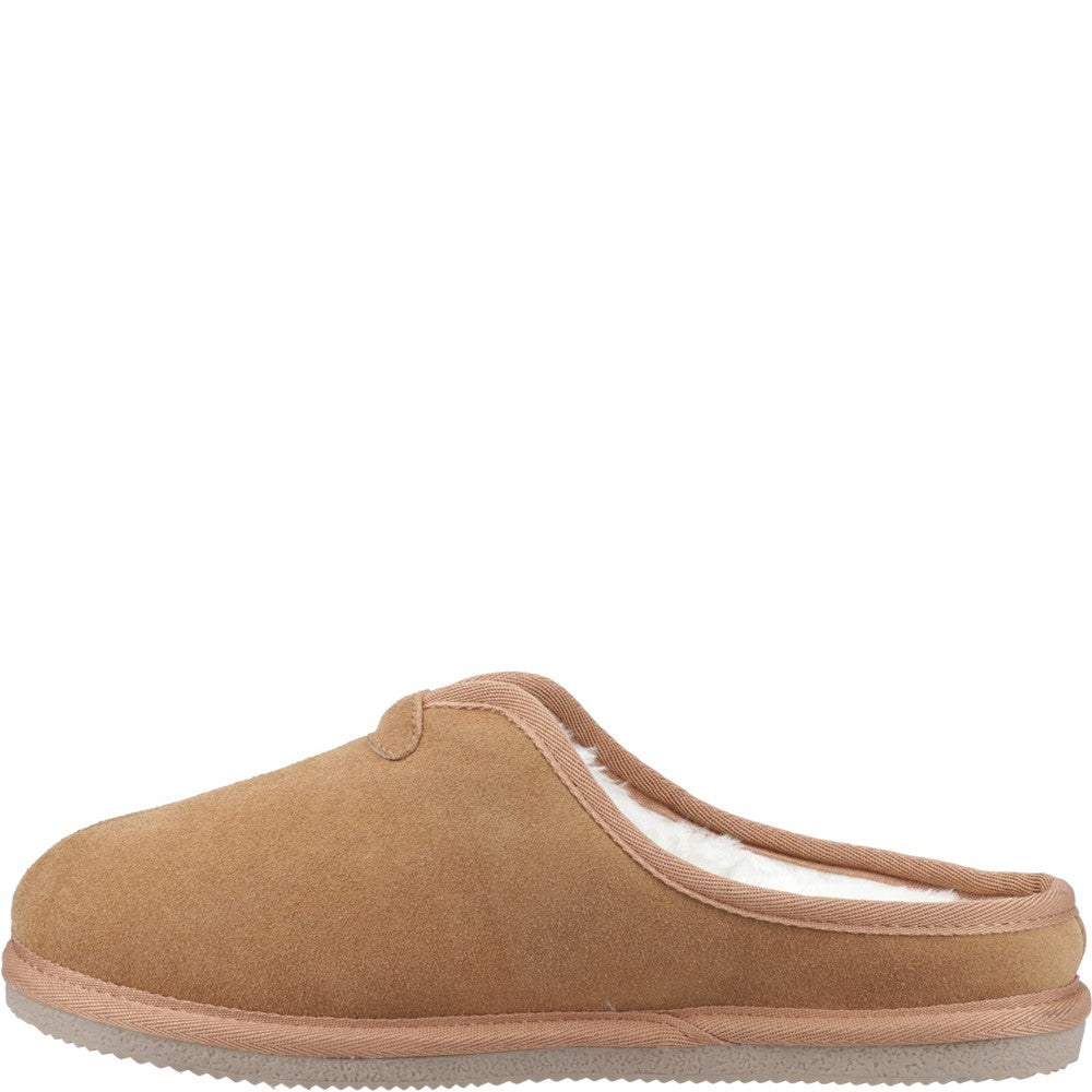 Classic Mens Slippers Tan Hush Puppies Conrad Slippers