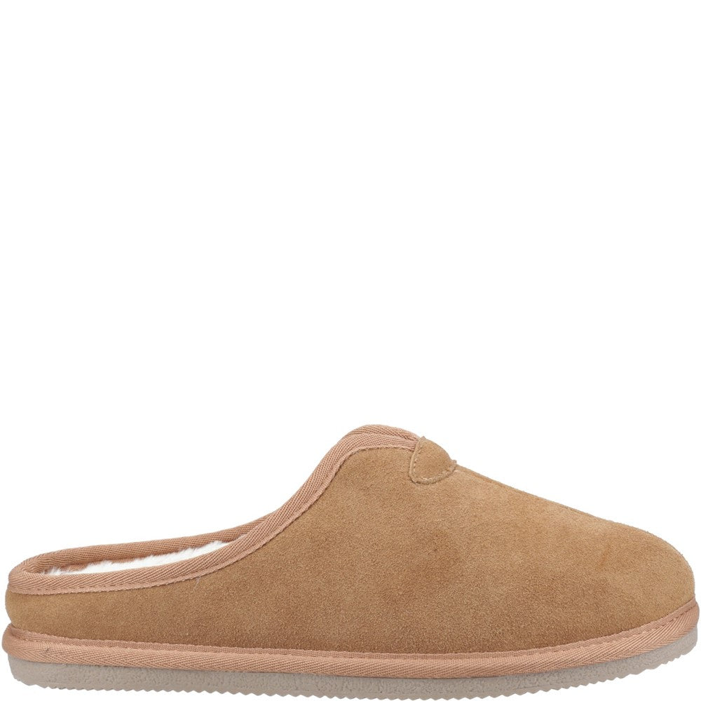 Classic Mens Slippers Tan Hush Puppies Conrad Slippers