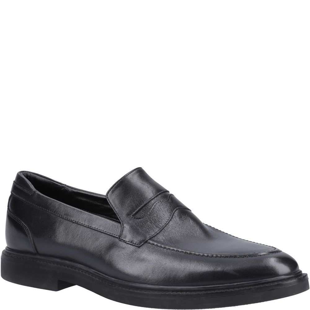 Mens Formal Slip On Shoes Black Hush Puppies Knox Shoes