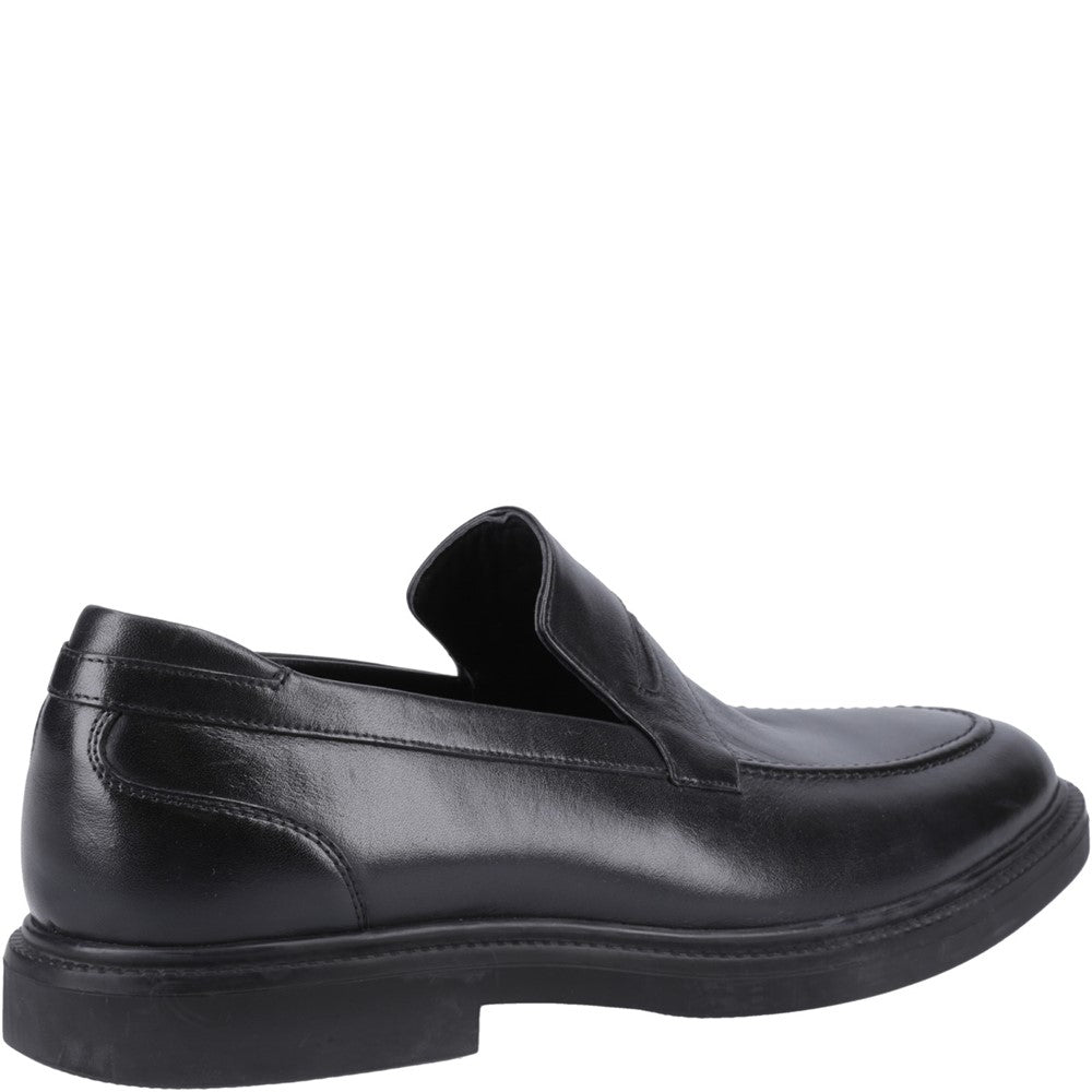 Mens Formal Slip On Shoes Black Hush Puppies Knox Shoes