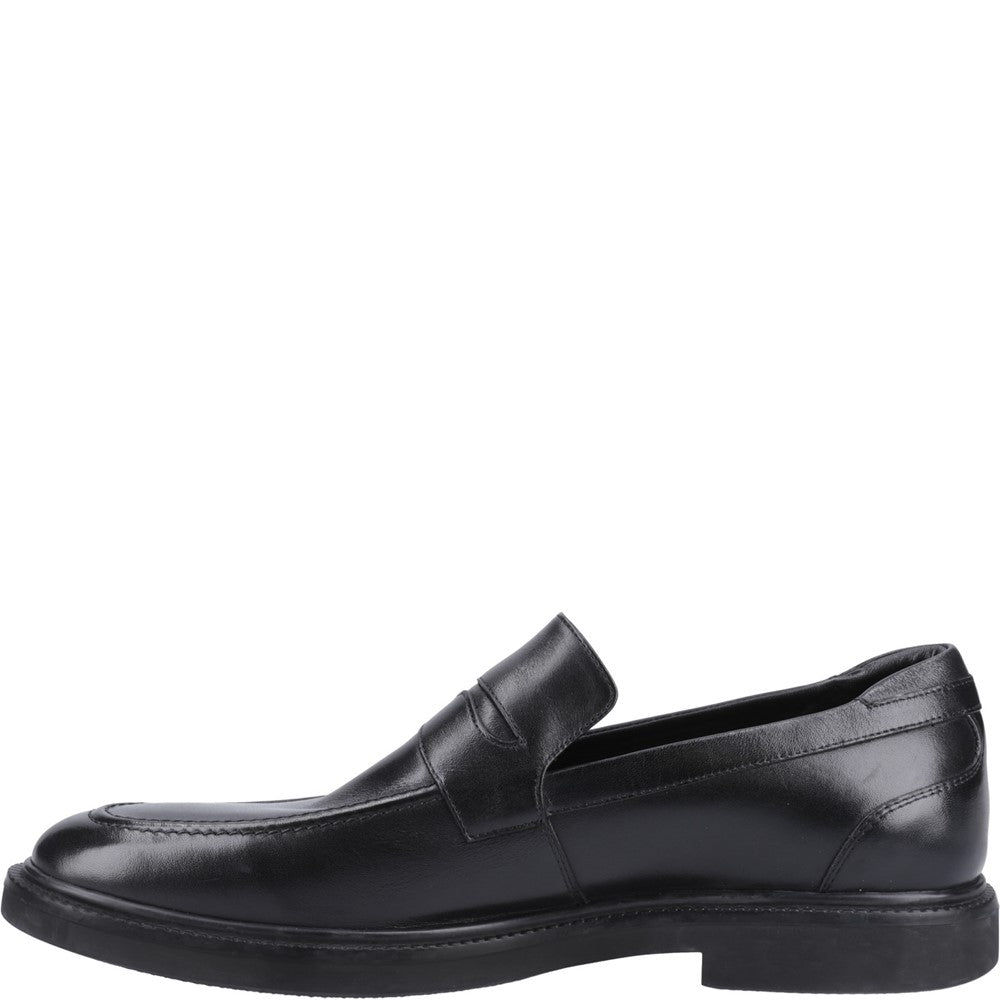 Mens Formal Slip On Shoes Black Hush Puppies Knox Shoes