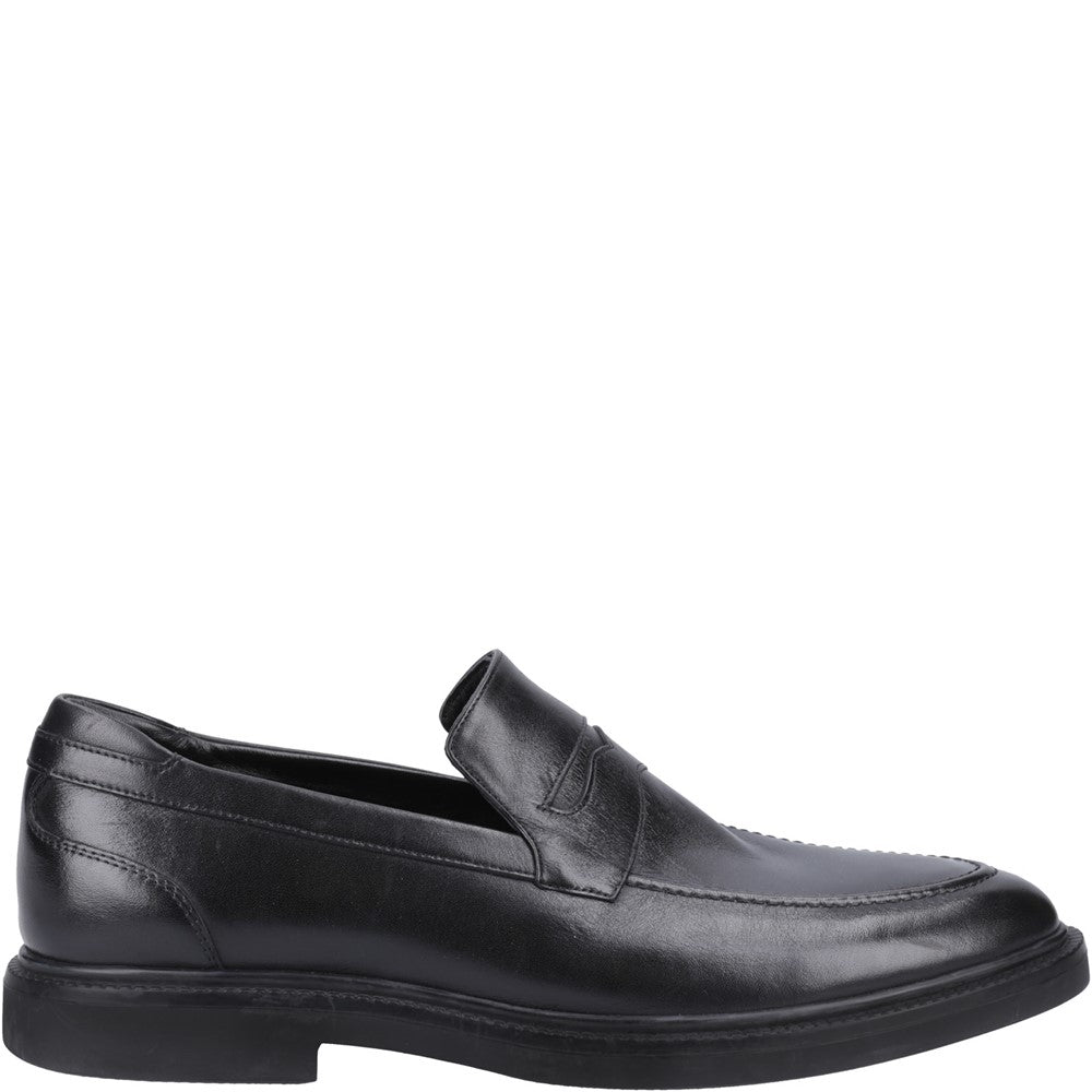 Mens Formal Slip On Shoes Black Hush Puppies Knox Shoes