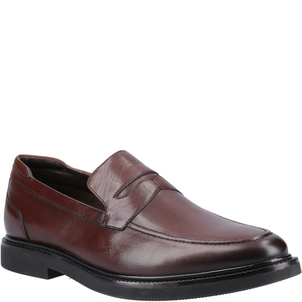 Mens Formal Slip On Shoes Chocolate Hush Puppies Knox Shoes