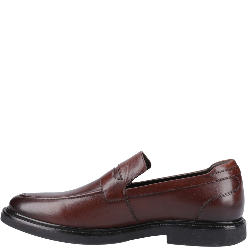 Mens Formal Slip On Shoes Chocolate Hush Puppies Knox Shoes
