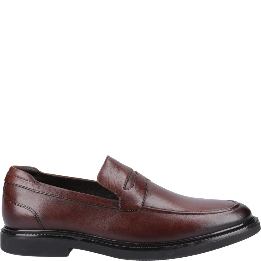 Mens Formal Slip On Shoes Chocolate Hush Puppies Knox Shoes
