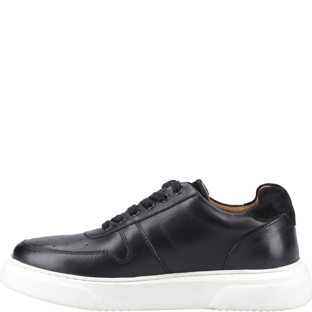 Mens Sports Black Hush Puppies Wyatt Trainers