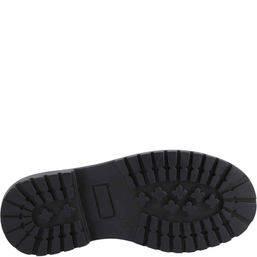 Girls BTS Blck Hush Puppies Abigail Patent Senior Shoe