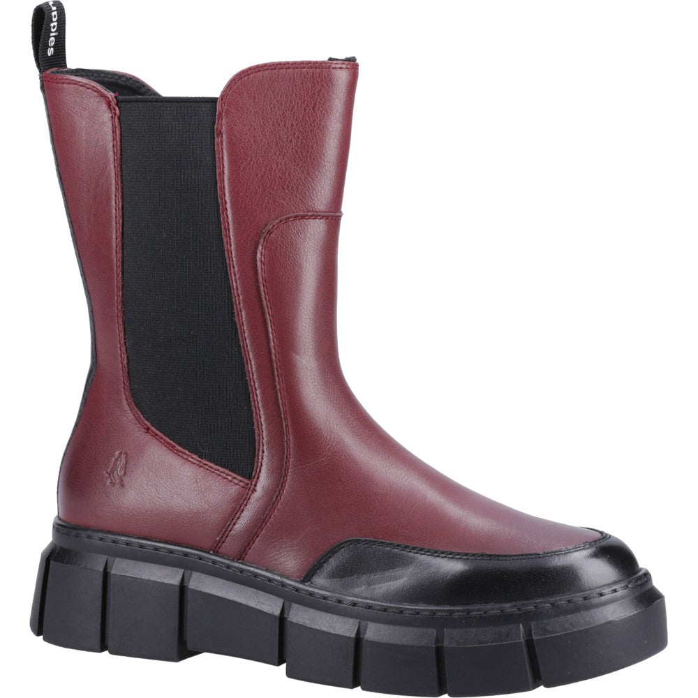 Ladies Ankle Boots Bordeaux Hush Puppies Fleur Ankle Boots