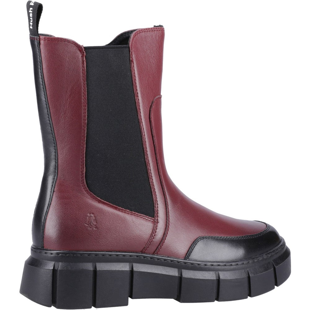 Ladies Ankle Boots Bordeaux Hush Puppies Fleur Ankle Boots