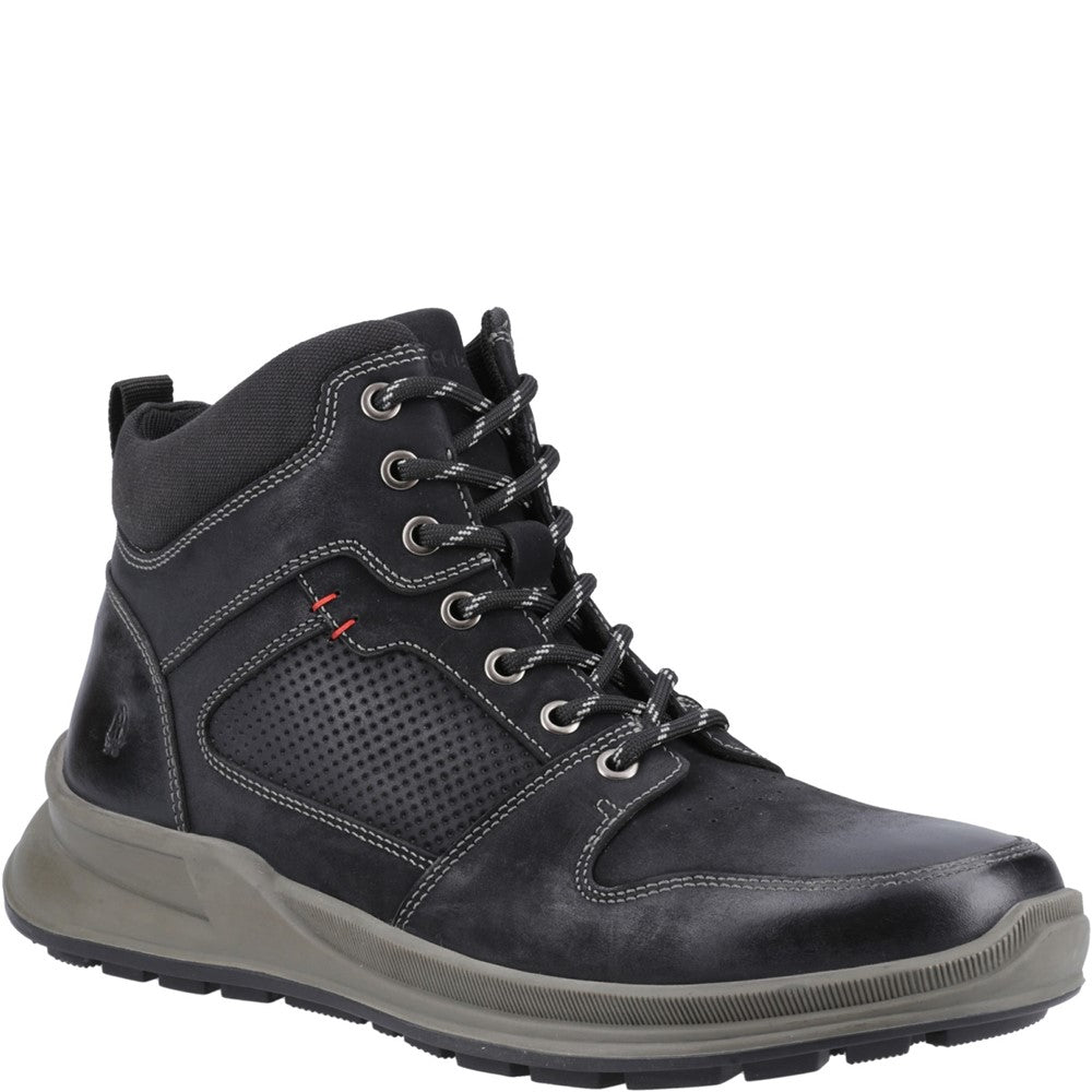 Mens Boots Black Hush Puppies Arnie Boots