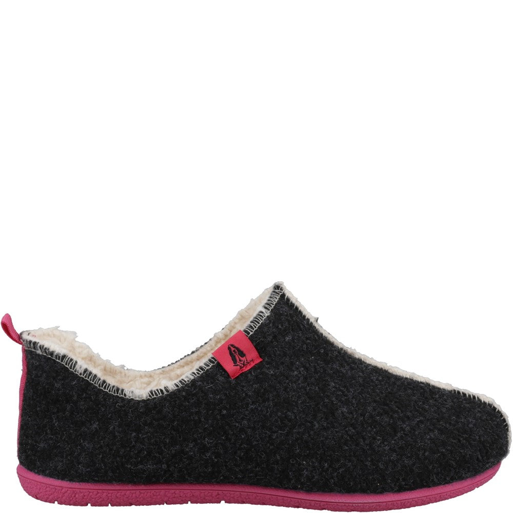 Classic Ladies Slippers Charcoal Hush Puppies Good Slippers