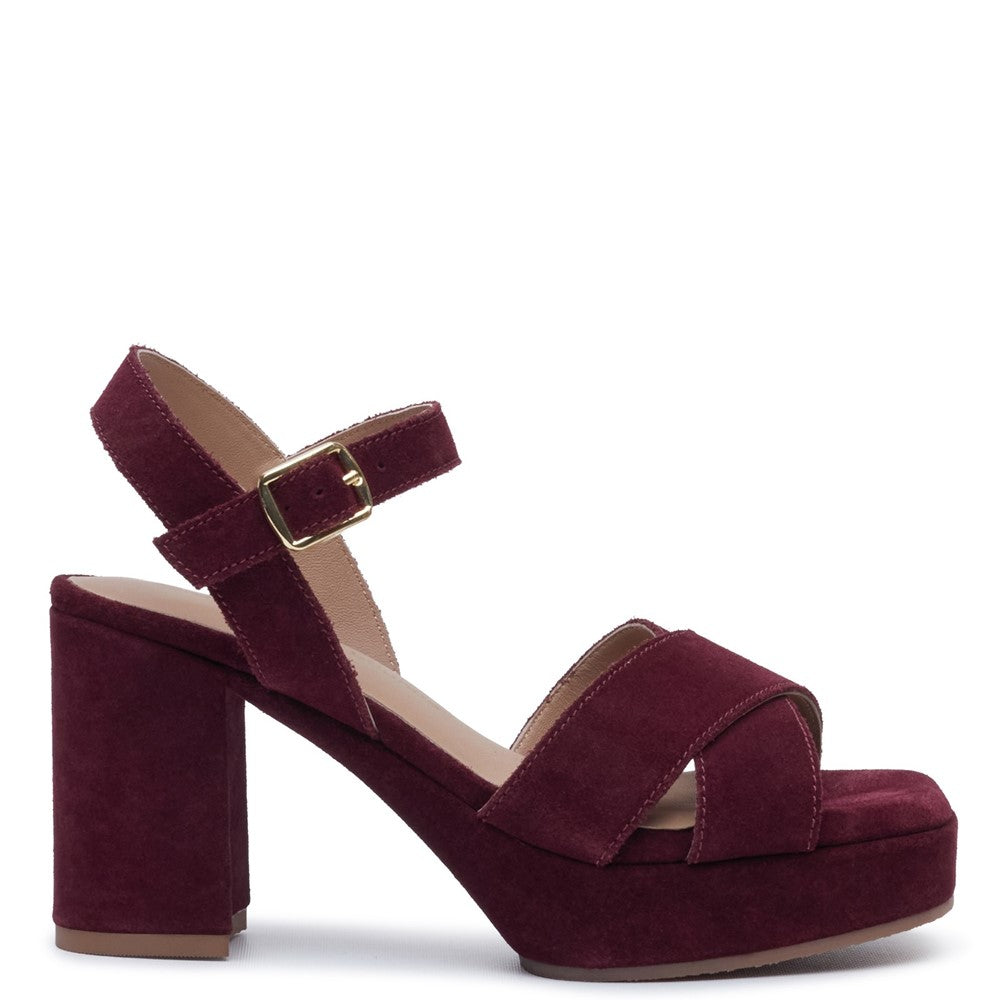 Ladies Heels Plum Hush Puppies Ophelia Heels