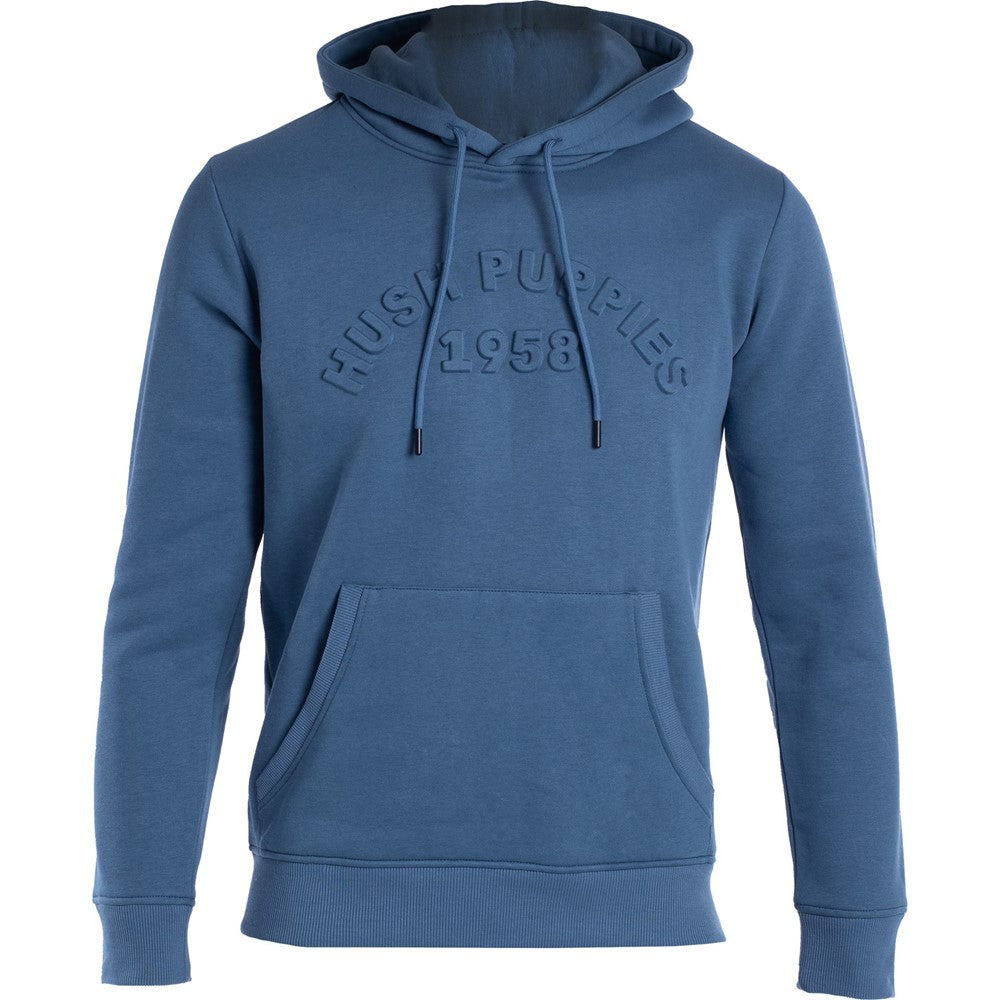 Sweat Shirts Blue Hush Puppies HP Emboss Hoodie