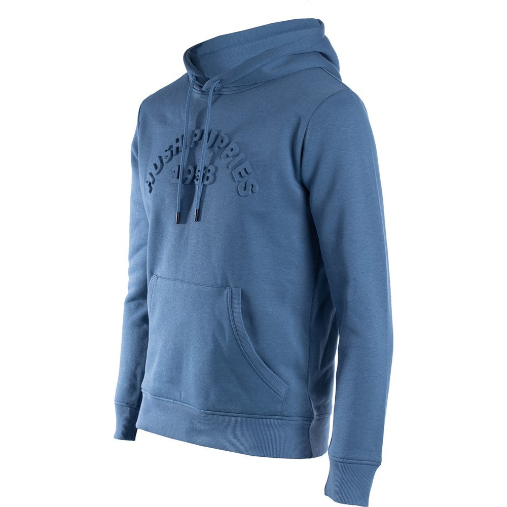 Sweat Shirts Blue Hush Puppies HP Emboss Hoodie