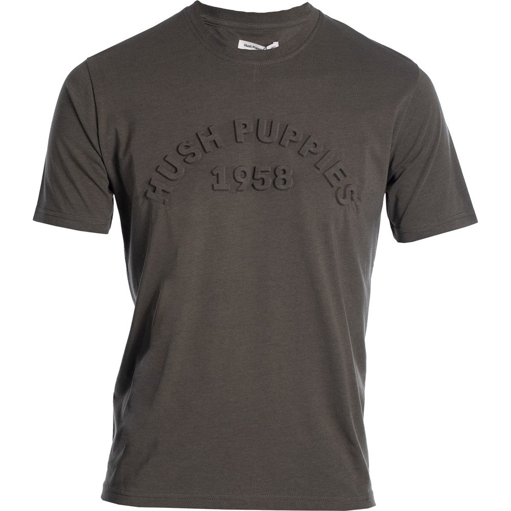 Tee Shirts Olive Hush Puppies HP Emboss Tee