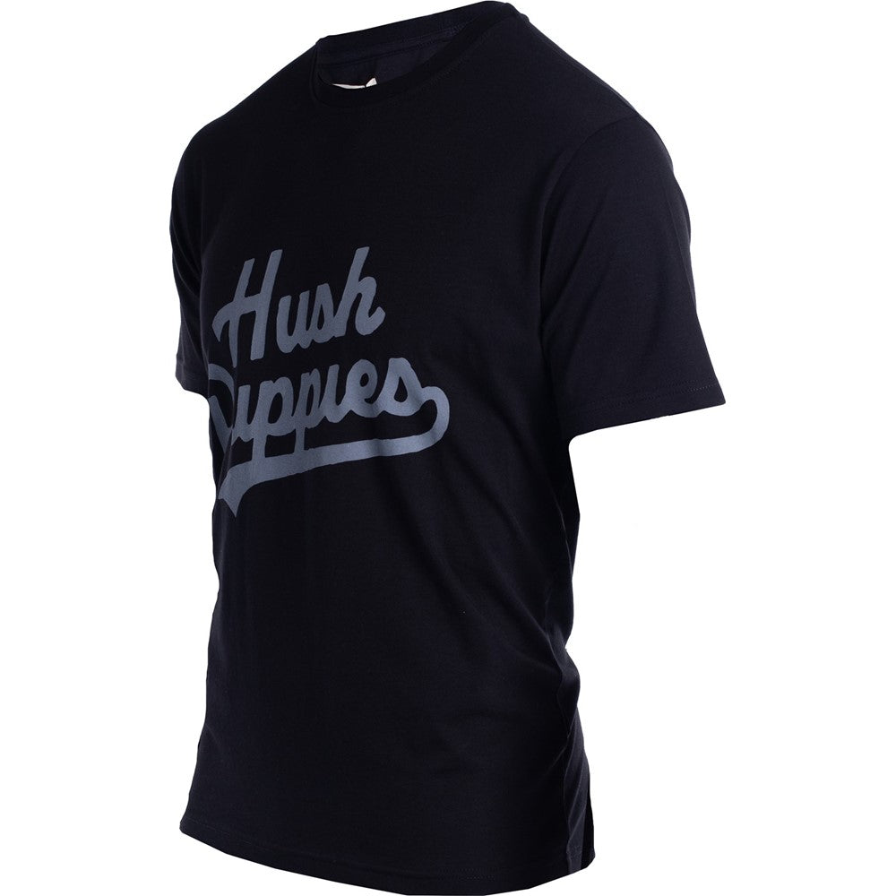 Tee Shirts Black Hush Puppies Retro Script Tee