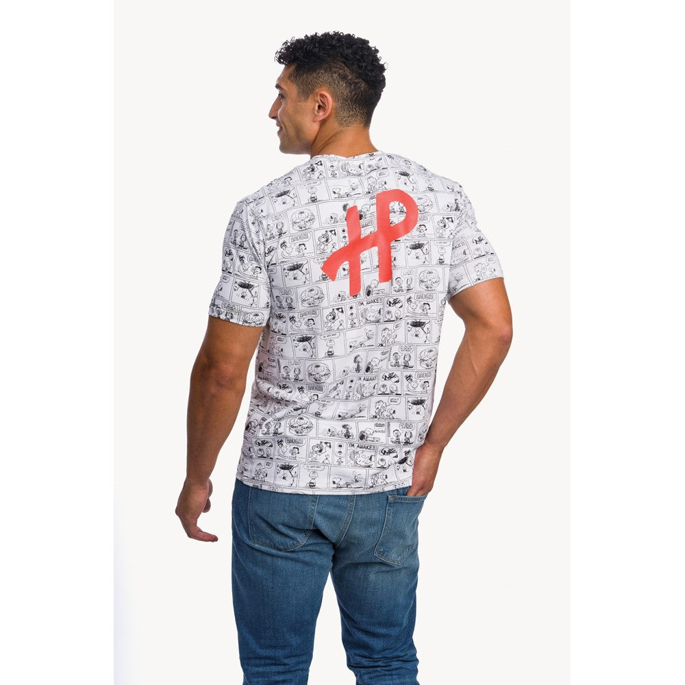 Tee Shirts Black/White Hush Puppies HP Snoopy Print Tee