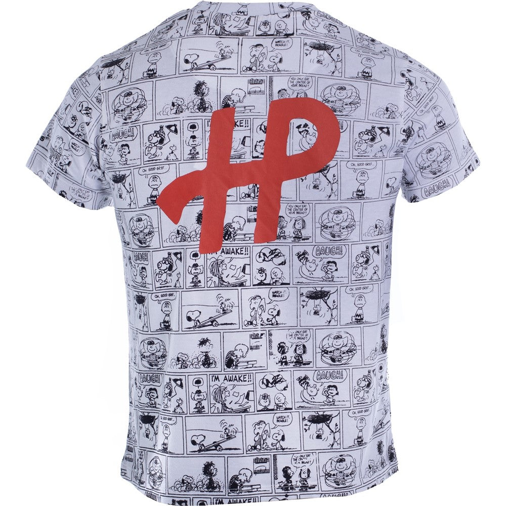 Tee Shirts Black/White Hush Puppies HP Snoopy Print Tee
