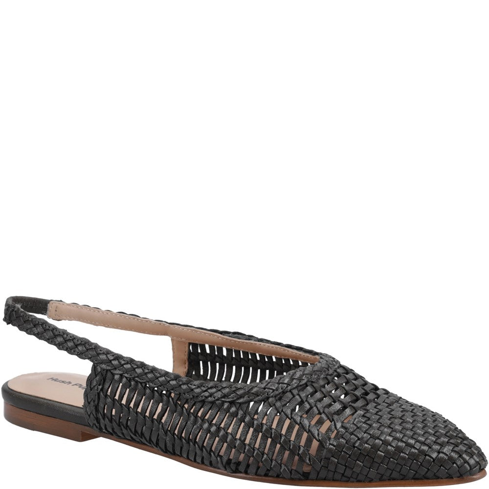 Ballerinas Black Hush Puppies Dalia Woven Slingback Ballerinas