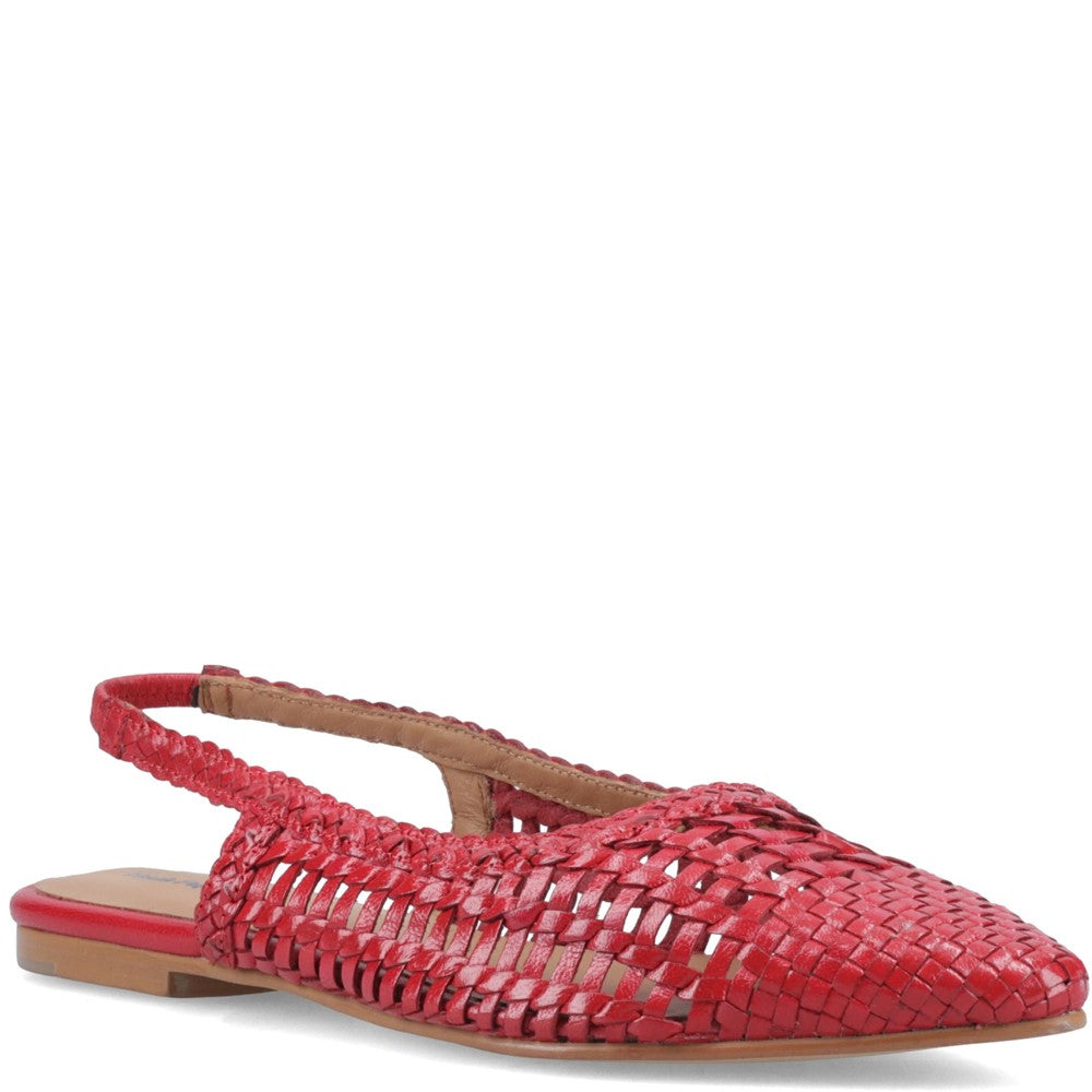 Ballerinas Red Hush Puppies Dalia Woven Slingback Ballerinas