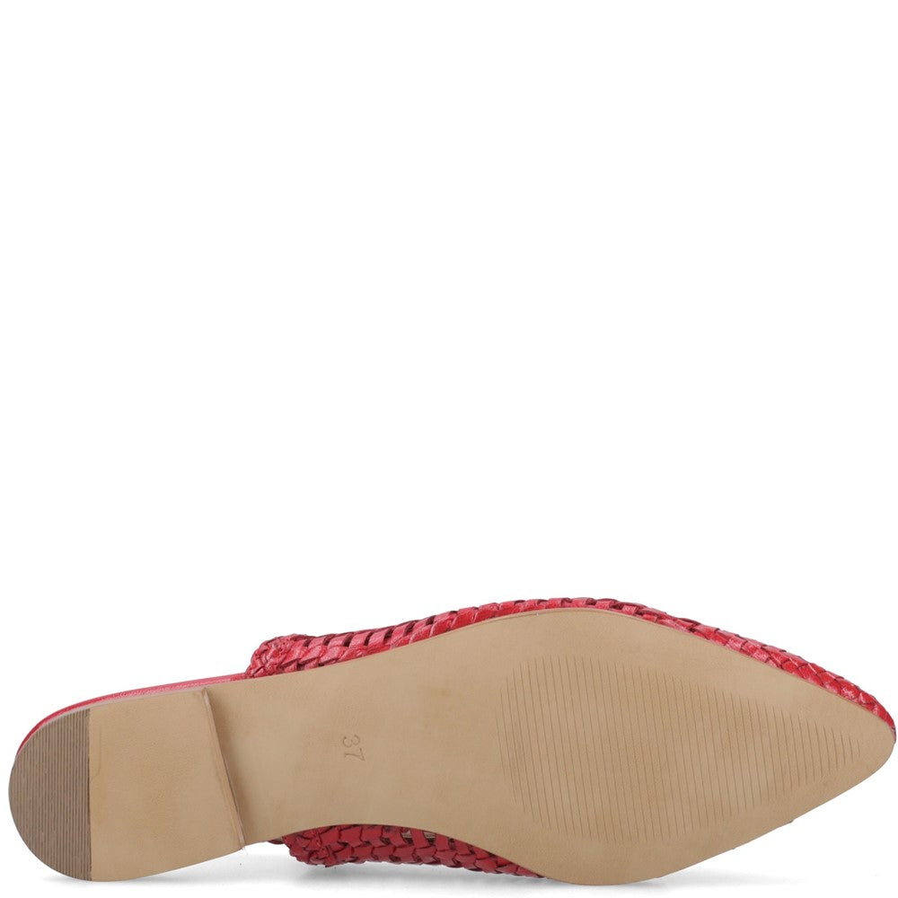Ballerinas Red Hush Puppies Dalia Woven Slingback Ballerinas