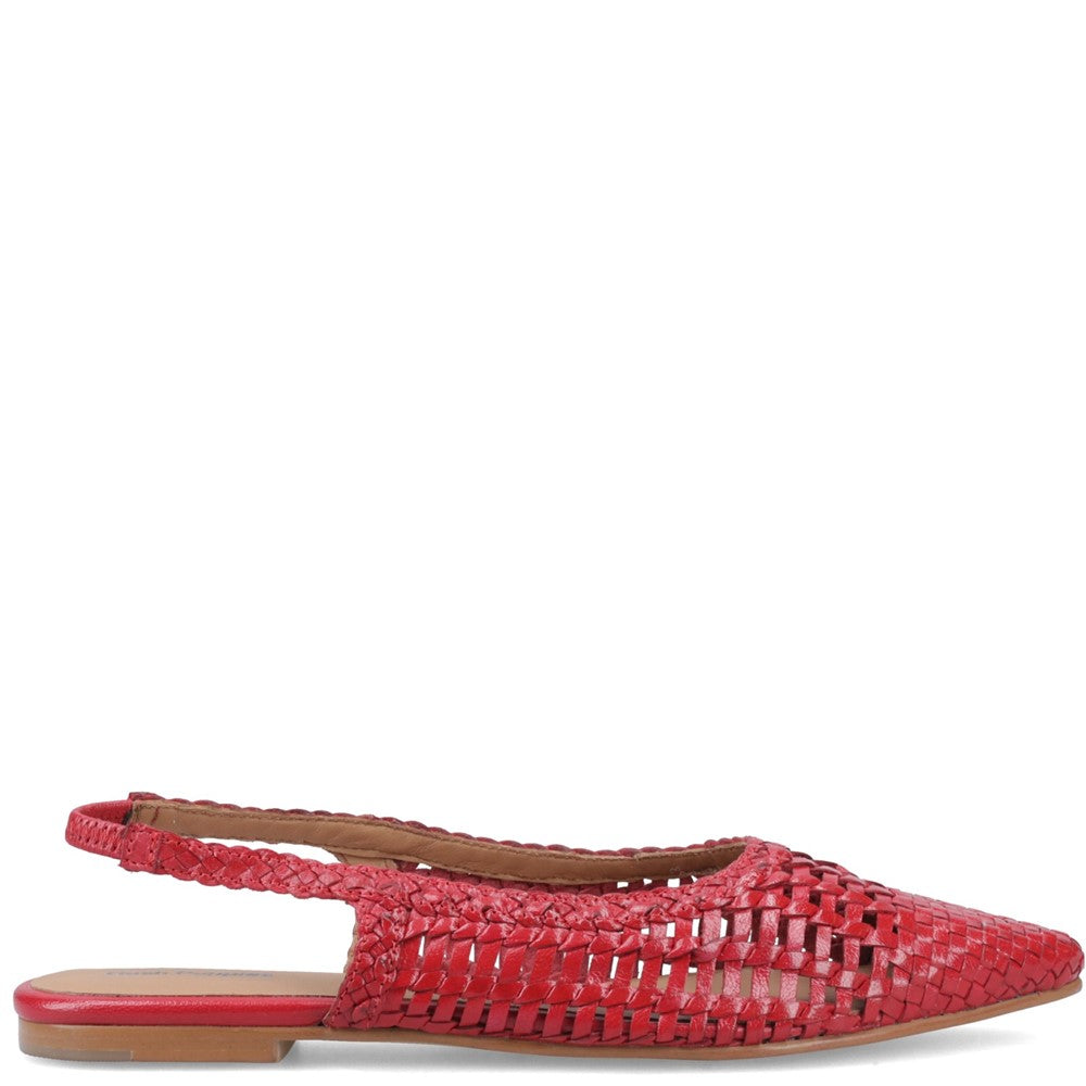Ballerinas Red Hush Puppies Dalia Woven Slingback Ballerinas