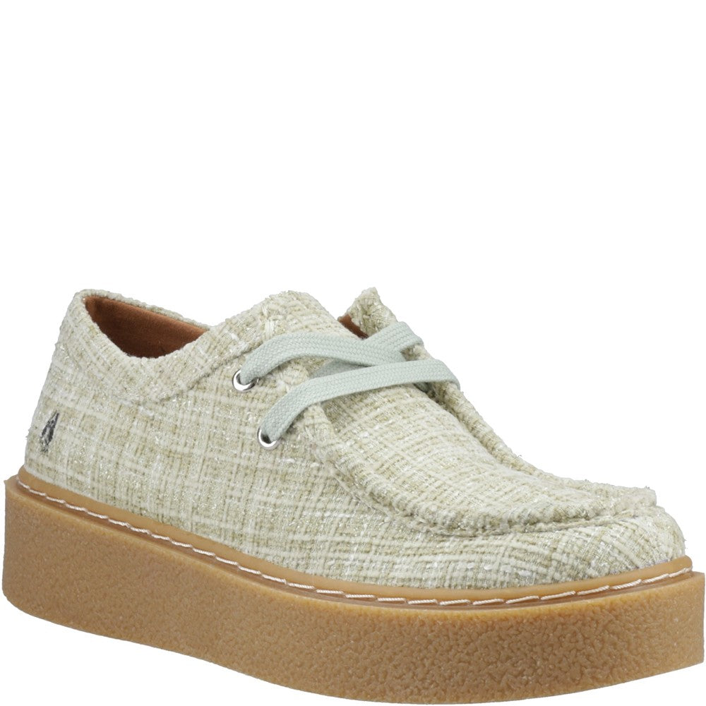 Lace Ladies Shoes Mint Hush Puppies Bridie Textile Mocc Toe