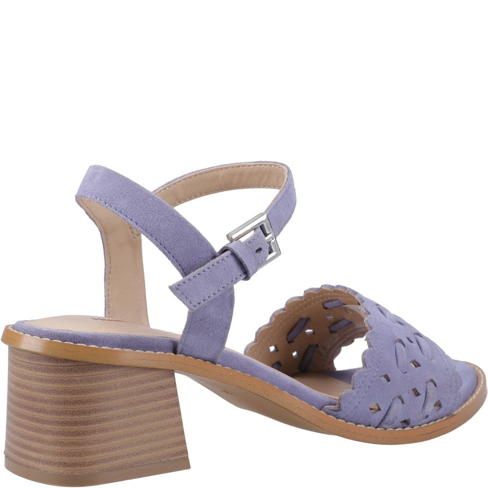 Ladies Heeled Sandals Blue Hush Puppies Lacie Heeled Sandal
