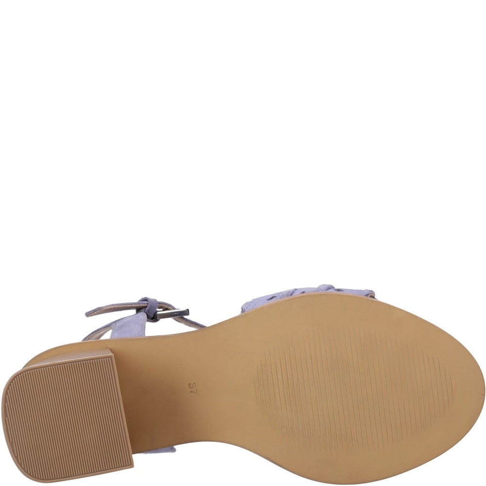 Ladies Heeled Sandals Blue Hush Puppies Lacie Heeled Sandal
