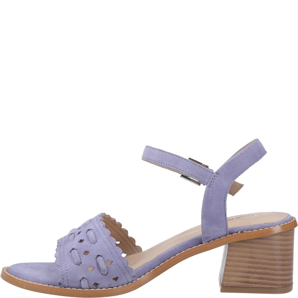 Ladies Heeled Sandals Blue Hush Puppies Lacie Heeled Sandal