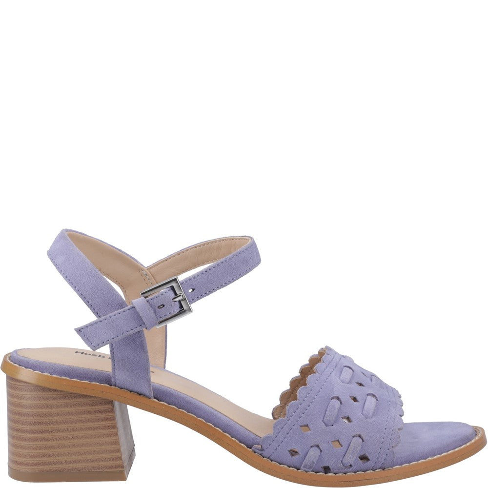 Ladies Heeled Sandals Blue Hush Puppies Lacie Heeled Sandal