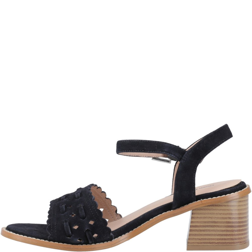 Ladies Heeled Sandals Black Hush Puppies Lacie Heeled Sandal