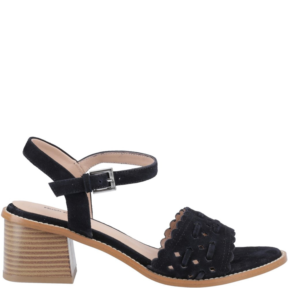 Ladies Heeled Sandals Black Hush Puppies Lacie Heeled Sandal