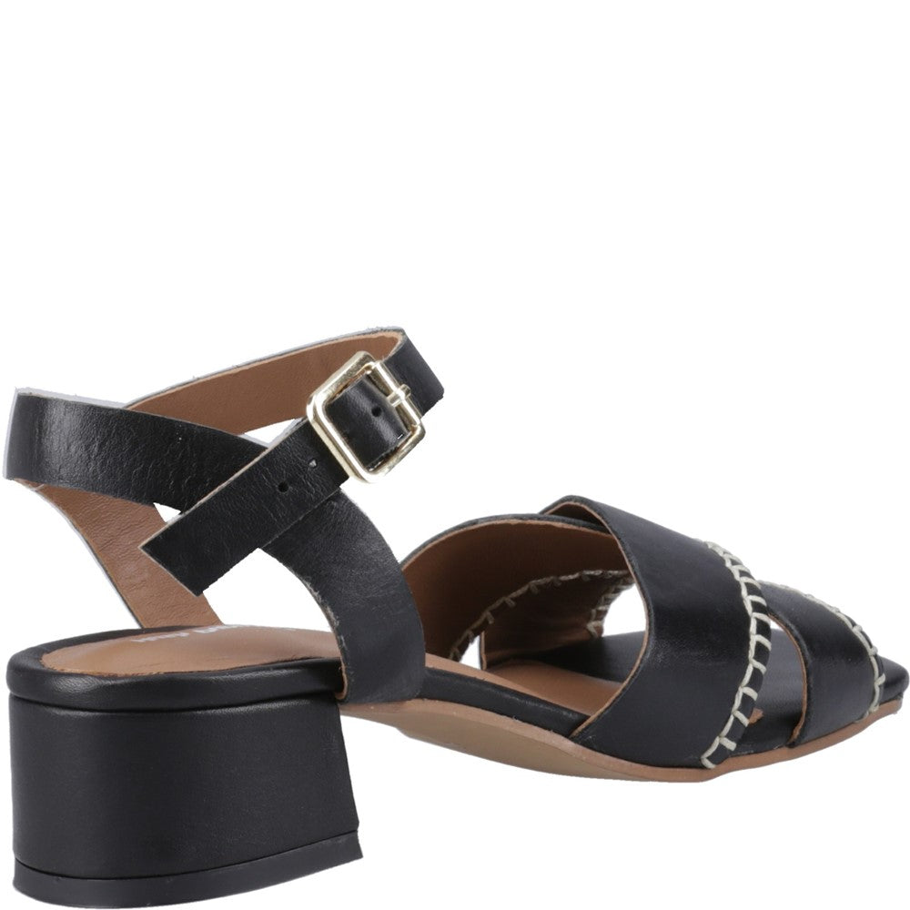 Ladies Heeled Sandals Black Hush Puppies Lyla Heeled Sandal