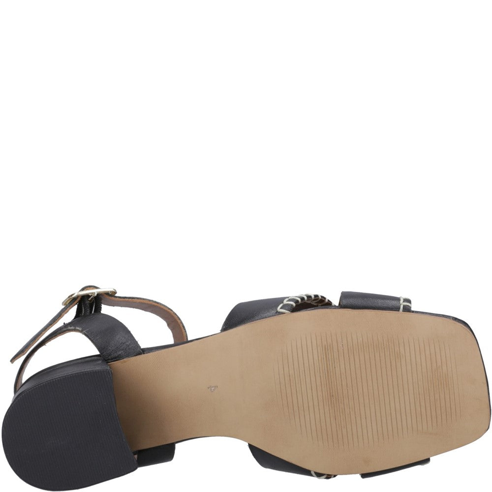 Ladies Heeled Sandals Black Hush Puppies Lyla Heeled Sandal