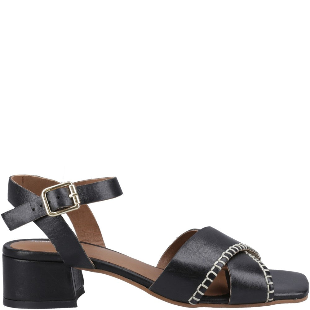 Ladies Heeled Sandals Black Hush Puppies Lyla Heeled Sandal