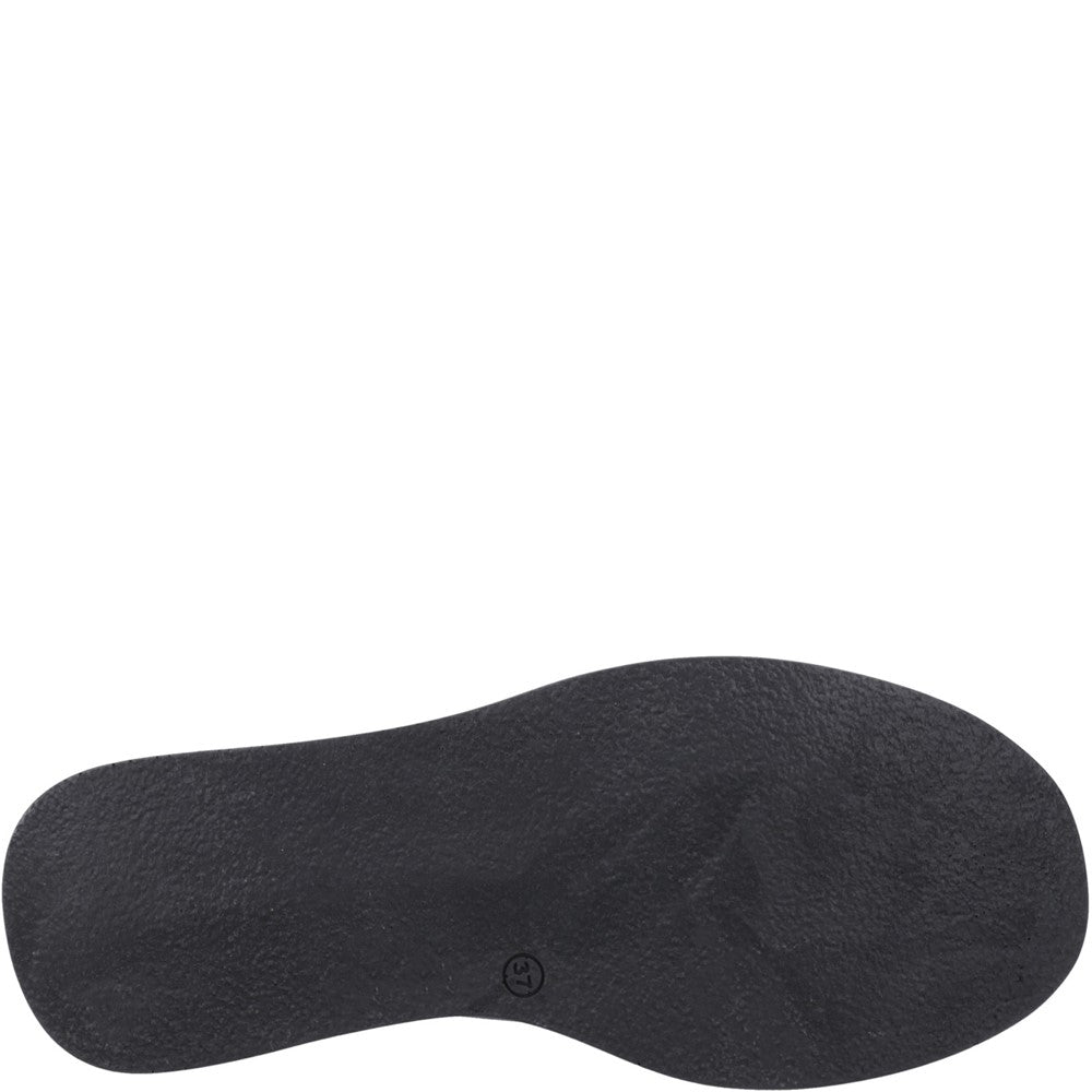 Ladies Heeled Sandals Black Hush Puppies Bex Wedge Sandal