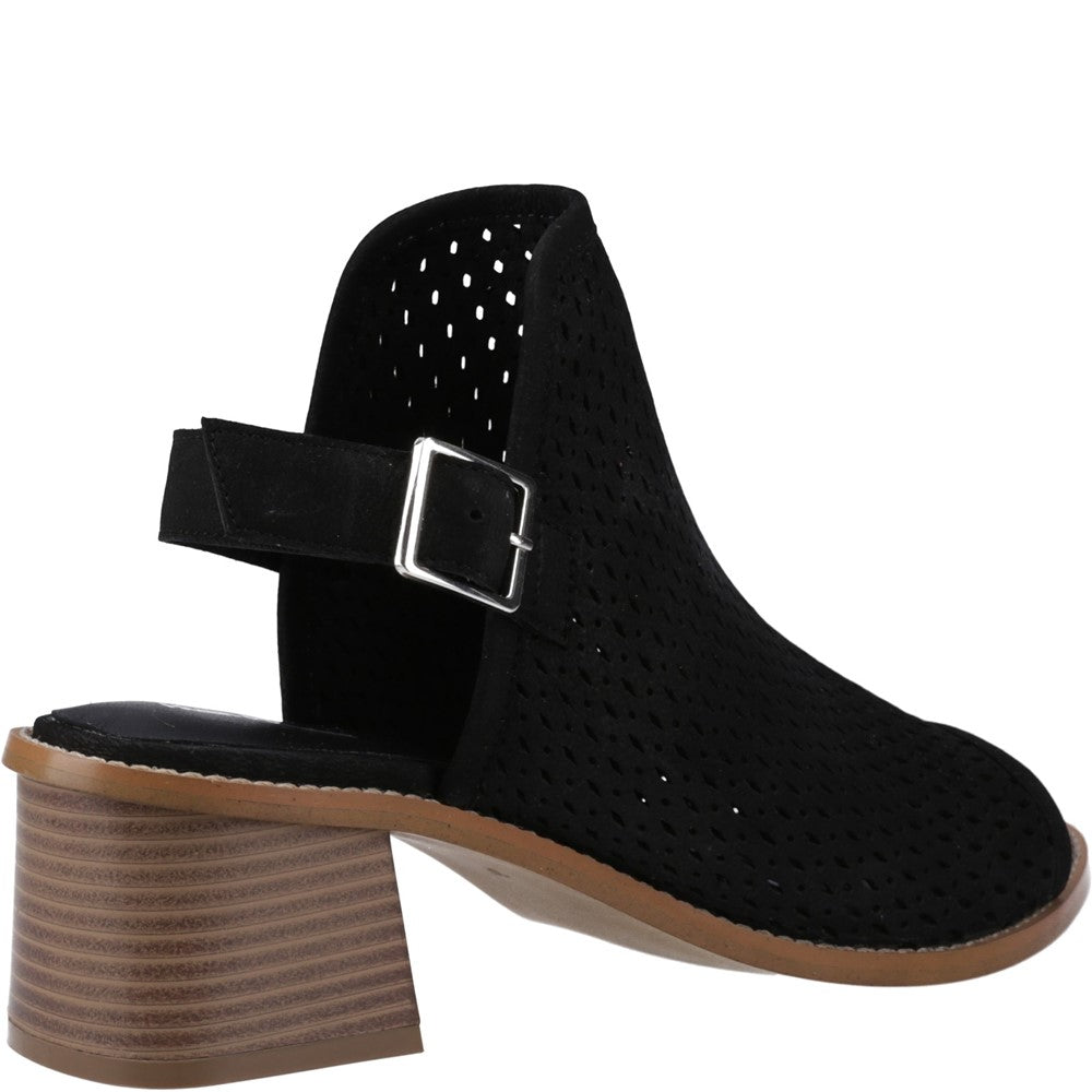 Ladies Heels Black Hush Puppies Louise Heeled Sandal