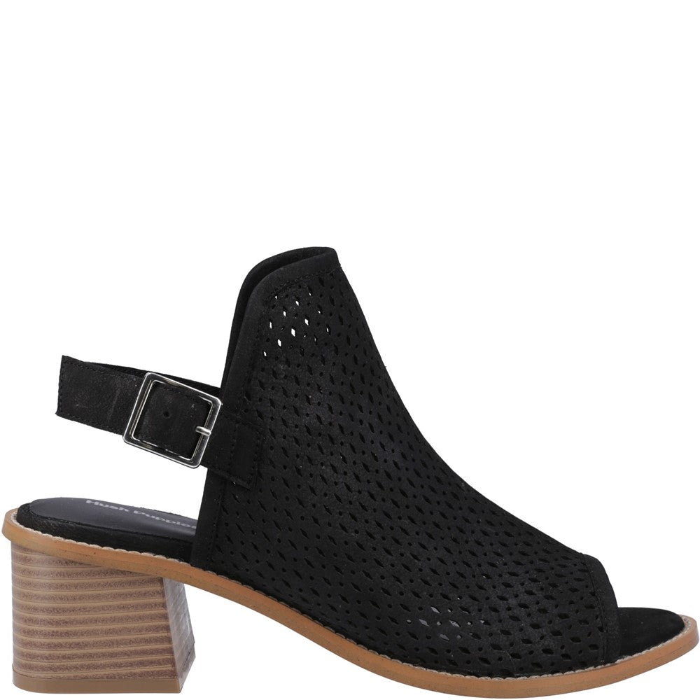 Ladies Heels Black Hush Puppies Louise Heeled Sandal