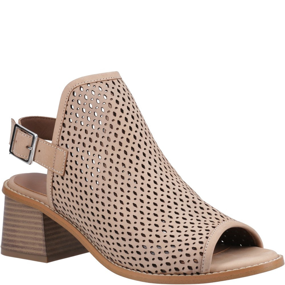 Ladies Heels Taupe Hush Puppies Louise Heeled Sandal