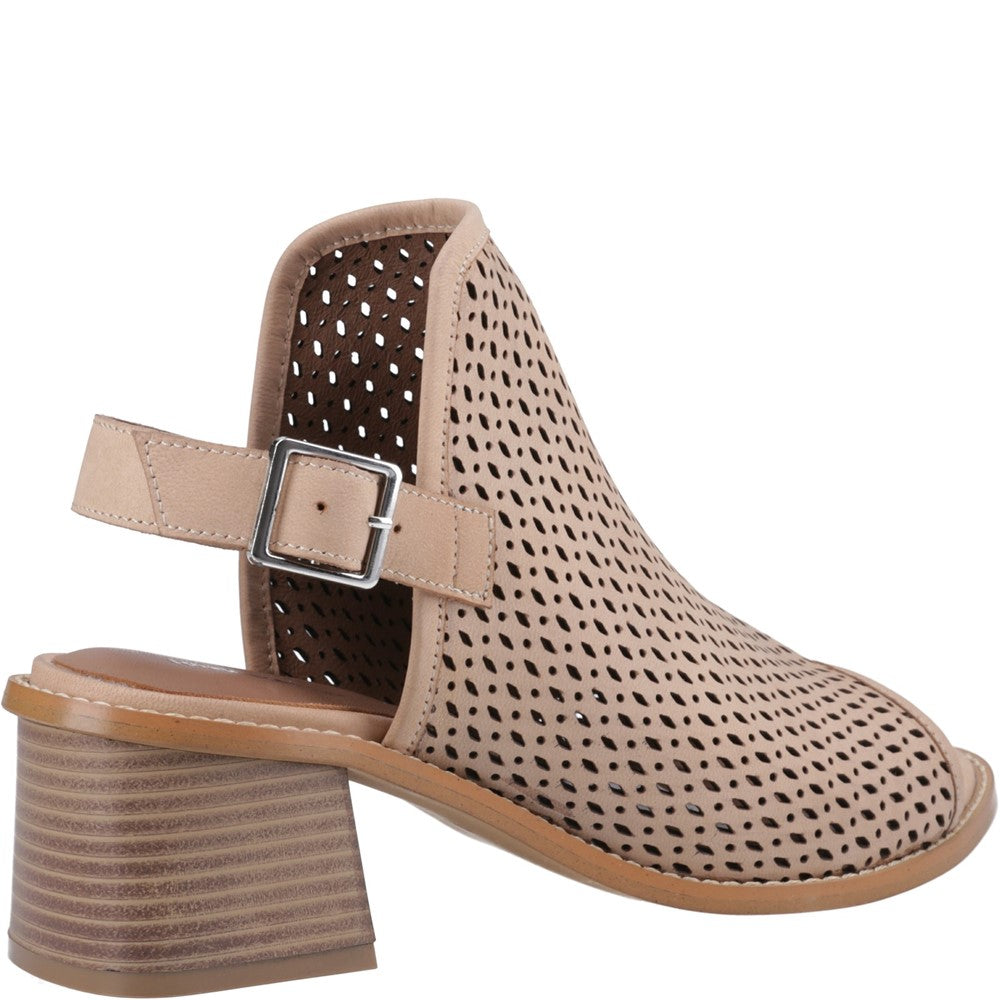 Ladies Heels Taupe Hush Puppies Louise Heeled Sandal