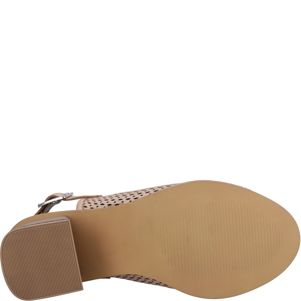 Ladies Heels Taupe Hush Puppies Louise Heeled Sandal