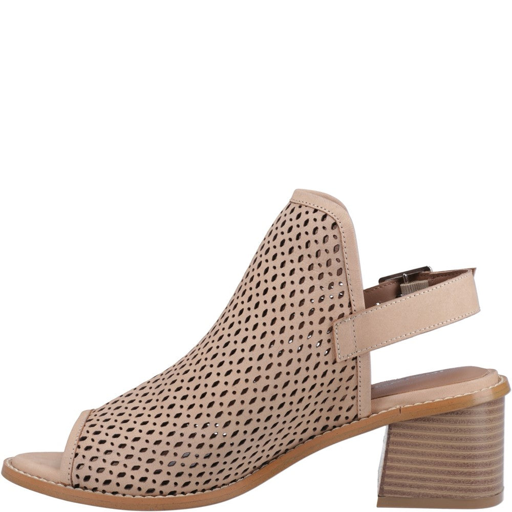 Ladies Heels Taupe Hush Puppies Louise Heeled Sandal