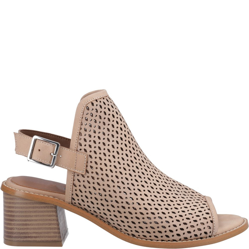 Ladies Heels Taupe Hush Puppies Louise Heeled Sandal