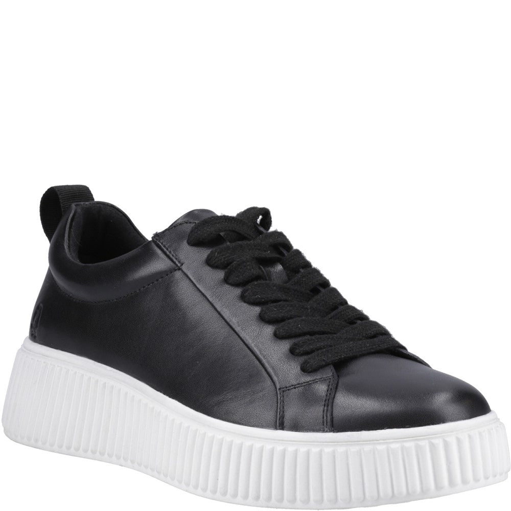 Ladies Sports Black Hush Puppies Harlow Sneaker